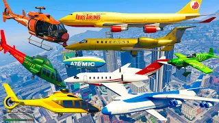 GTA V: Every Airplanes Falling to Helicopters Best Extreme Longer Crash and Fail Compilation