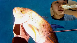 Hawaii Spearfishing | CATCHING and COOKING a BEAUTIFUL Papio