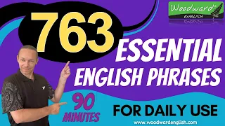 763 Essential English Phrases for Daily Use | English Speaking Practice | Daily Life Phrases