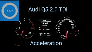 Audi Q5 2.0 TDI 170 Quattro S-Tronic Acceleration 0-100 Km/h 60-160 Km/h using Dragy