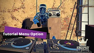 Kingspray Graffiti's Tutorial Menu Option On The Oculus Rift S