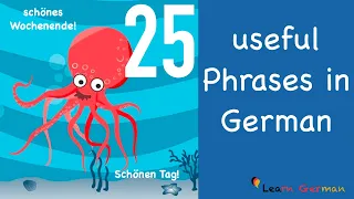 Learn German | German for daily use | 25 useful phrases for beginners