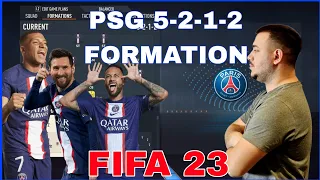 PSG 5-2-1-2 - FORMATION, CUSTOM TACTICS & PLAYER INSTRUCTIONS! FIFA 23