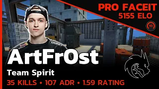 ArtFr0st Spirit SMURFING AT 5100 ELO🔥 (VERTIGO) FACEIT LVL 10 / CSGO POV / Sep 9, 2023