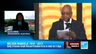 Nelson Mandela's Memorial showed the growing discontent of the 'Rainboo Nation' towards J. Zuma