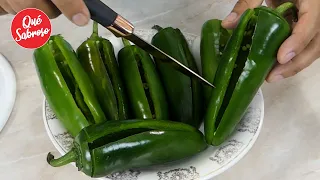 ¿CÓMO DESFLEMAR Y HACER QUE UN CHILE NO PIQUE? 🌶 Secreto de Cocina!!!