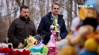 Зеленский в Одессе почтил память погибших в результате удара по жилому дому 2 марта