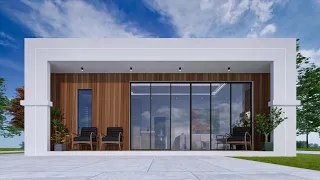 Minimalist 2-Bedroom House Design | 9m x 8m
