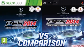 PES 2014 Xbox 360 Vs PSP