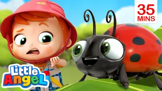 Bugs, Bugs, Go Away Bugs! + More | Little Angel Kids Songs & Nursery Rhymes