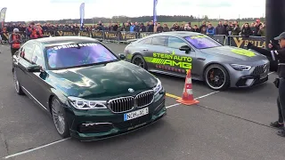 Alpina BMW B7 BiTurbo vs Mercedes-AMG GT63 S 4-Door 4MATIC+
