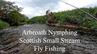 Arbroath Nymphing. Scottish Small Stream Fly Fishing