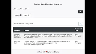 Natural Language Processing (NLP): Context Based Question Answering