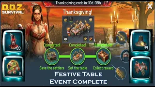 Festive table complete - Dawn of Zombies: Survival after the Last War