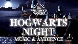 Night at Hogwarts | Snow Ambience with Harry Potter and Fantastic Beasts Music (Remastered)