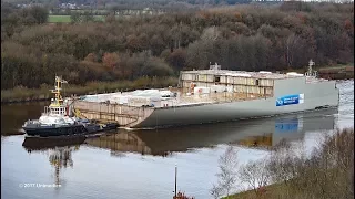 AIDAnova | historic conveyance at Kiel Canal with LNG-section | 4K-Quality-Video