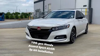 10th gen Honda Accord Airlift 3p Installation