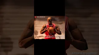 Michael Jordan Dribble Moves - Stop Motion #shorts