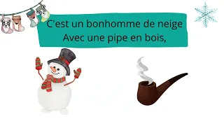 Chanson pour les enfants l'hiver ☃️  || Noël 🎄 || Paroles et illustrations