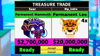 Trading PERMANENT Fruits For 419,835 Hours! (Blox Fruits)