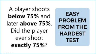 The hardest test had this "easy" question with a surprising answer