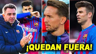 ¡XAVI YA DIO SU LISTA!🚨6 CRACKS que QUEDAN FUERA DEL BARCELONA - SIN ESPACIO