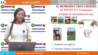 IP SC Sciences 5eme Leçon 2 Sélection des espèces et reproduction croisée PART2