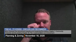 Planning & Zoning Meeting - 11/18/2020