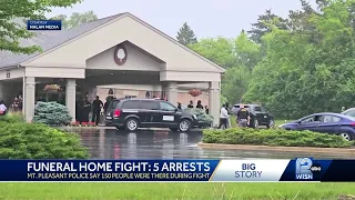 Funeral home fight: five arrested