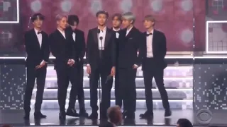 BTS presenting Award (GRAMMYs 2019)