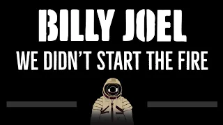 Billy Joel • We Didn't Start The Fire (CC) 🎤 [Karaoke] [Instrumental Lyrics]