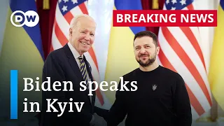 Biden in Kyiv: 'America stands with you and the world stands with you' | DW News