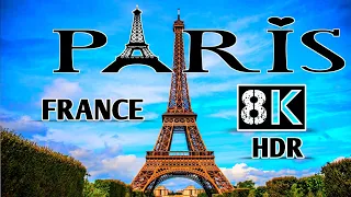 Pairs France by drone 8K HDR🔭 France at Night  Drone || World information,Paris Night Drone