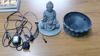 Amazon Product - Warm Garden Buddha Fountain Tabletop Water Zen Fountain