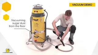 Single phase industrial vacuum cleaners for wet and dry application | MS M220S | Mastervac