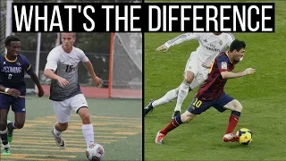 The Difference Between Amateur, College, and Pro Soccer