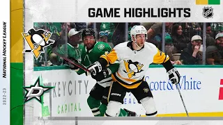 Penguins @ Stars 3/23 | NHL Highlights 2023