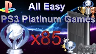 All 85 Easy PS3 Platinum Games