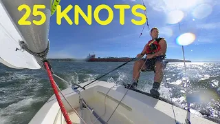 Sailing a Laser 2 in 20-25 knots  **360 Video**