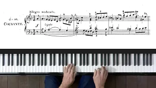 Bach French Suite No.1 "Courante" P. Barton, FEURICH 133 piano