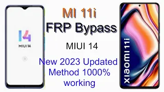 XIAOMI MI 11I  MIUI 14 - Android 13 Bypass Google Account (FRP) Lock Any Devices 2023 |100% working