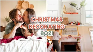 VLOGMAS DAY 1 | Decorating Our Apartment For Christmas 2021! Portland Maine Apartment Decorating