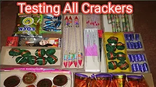 Cracker testing 2019 | Diwali Crackers 2019 | New Crackers