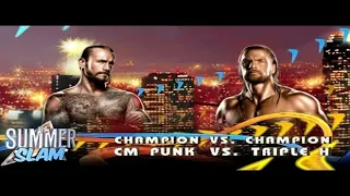 WWE 13 - CM Punk vs Triple H at SummerSlam Full Match