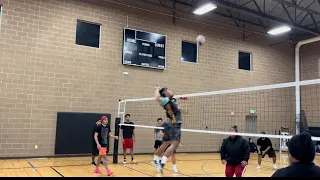 Islanders playing volleyball in Utah