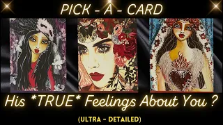 🤔  His *TRUE* Feelings + (Thoughts)  About You!? 😩 ✨ 🤯   👀 Tarot Psychic Reading! 💯  🎯  Pick a Card