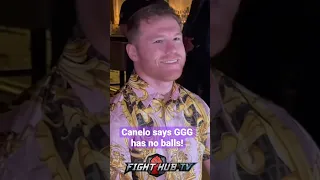 CANELO - GGG HAS NO BALLS! Asked what he thinks of Gennady Golovkin