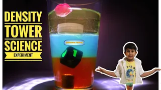 Sink or float |Simple Density tower experiment | Three Layer density tower