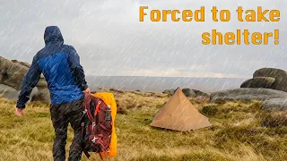 Solo Camping with unexpected thunder and rain | Lanshan 1