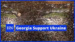 Tens of thousands rally in Georgia Support Ukraine | Hint News